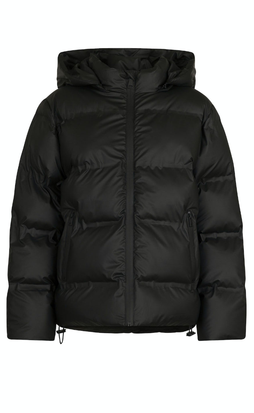 Emmy | Hooded Down Jacket in Black for Women