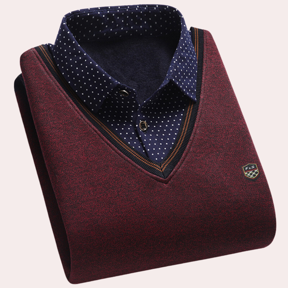Paxton | Classic Shirt Collar Sweater for Men