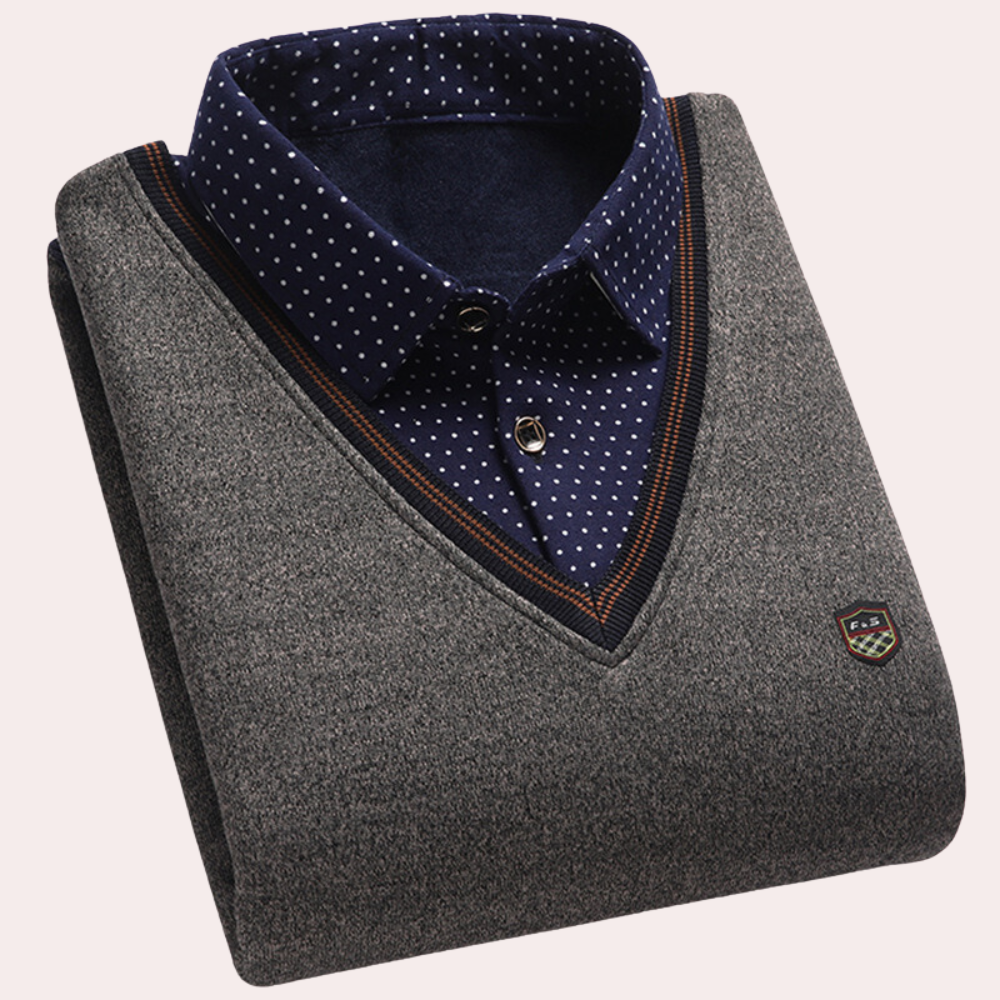 Paxton | Classic Shirt Collar Sweater for Men