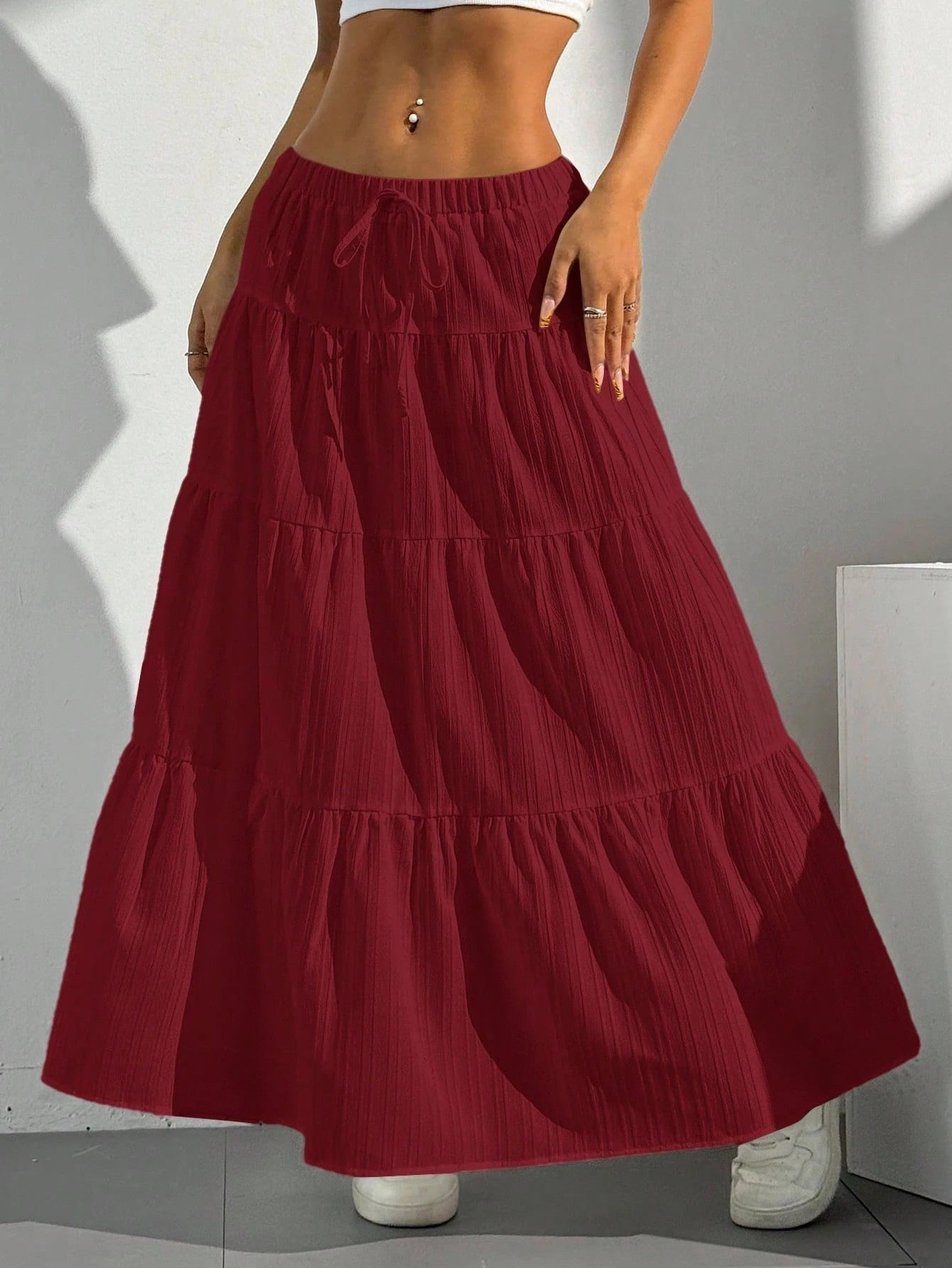 Lorelei | Maxi Skirt with High Waist and Elegant Pleats for Women