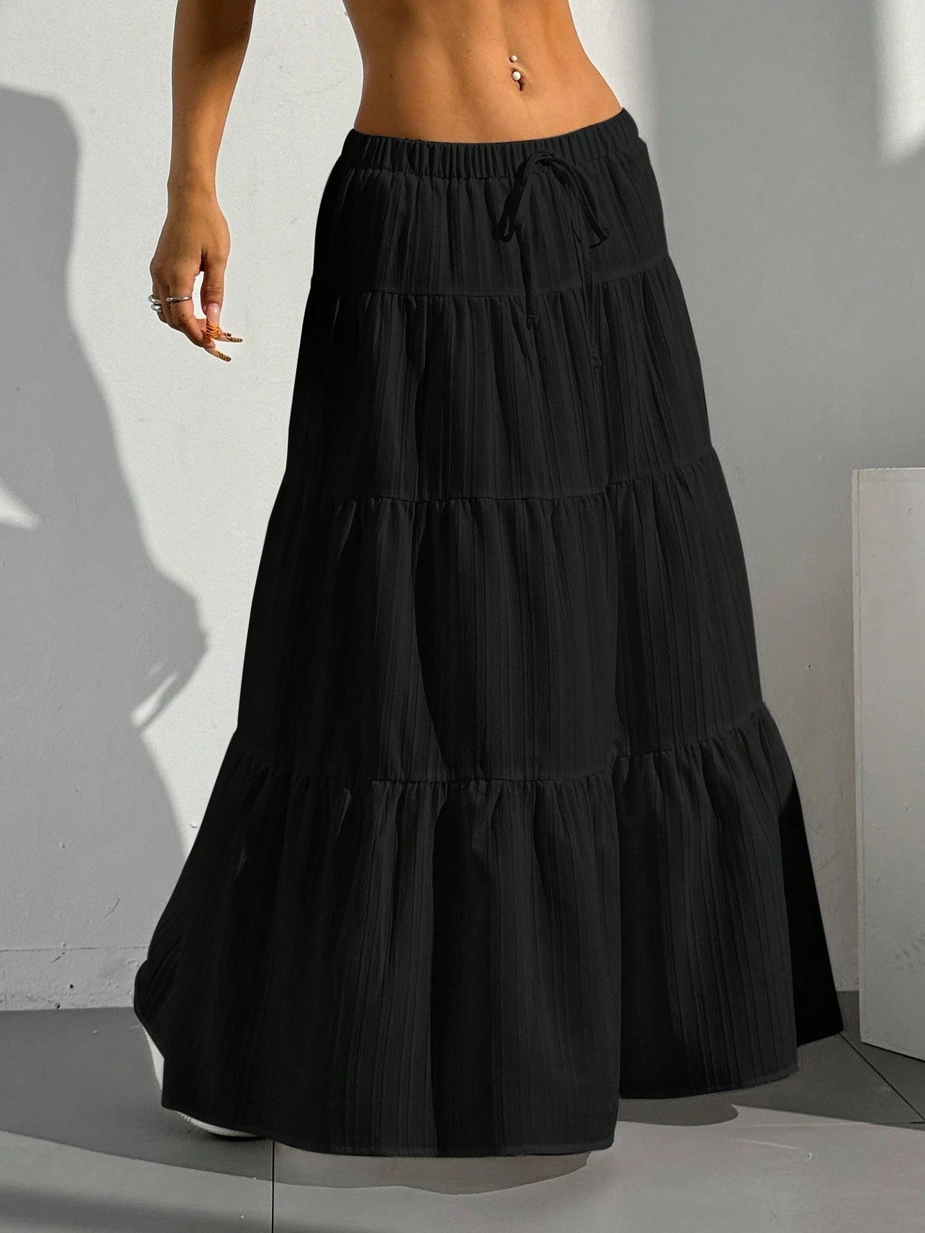 Lorelei | Maxi Skirt with High Waist and Elegant Pleats for Women