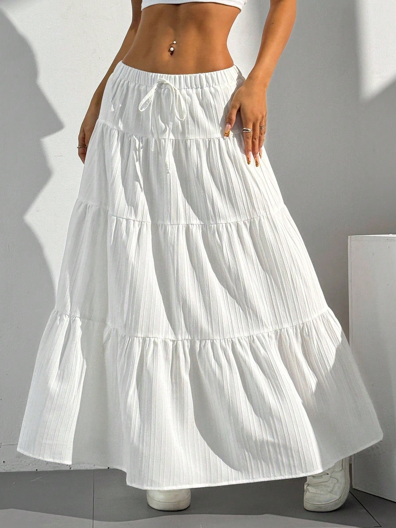 Lorelei | Maxi Skirt with High Waist and Elegant Pleats for Women