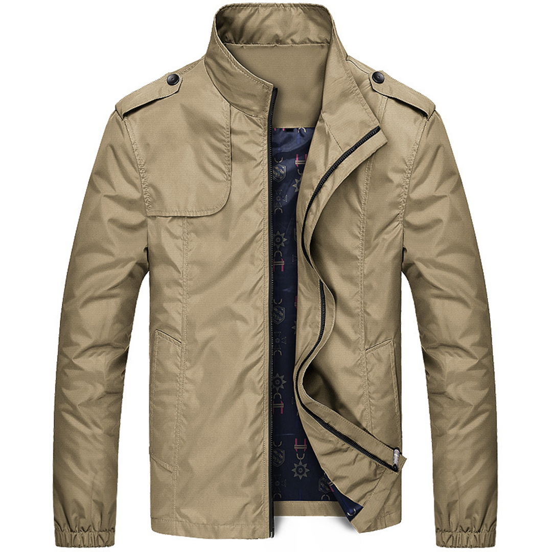 Axel | Lightweight Summer Jacket With Stand-up Collar For Men