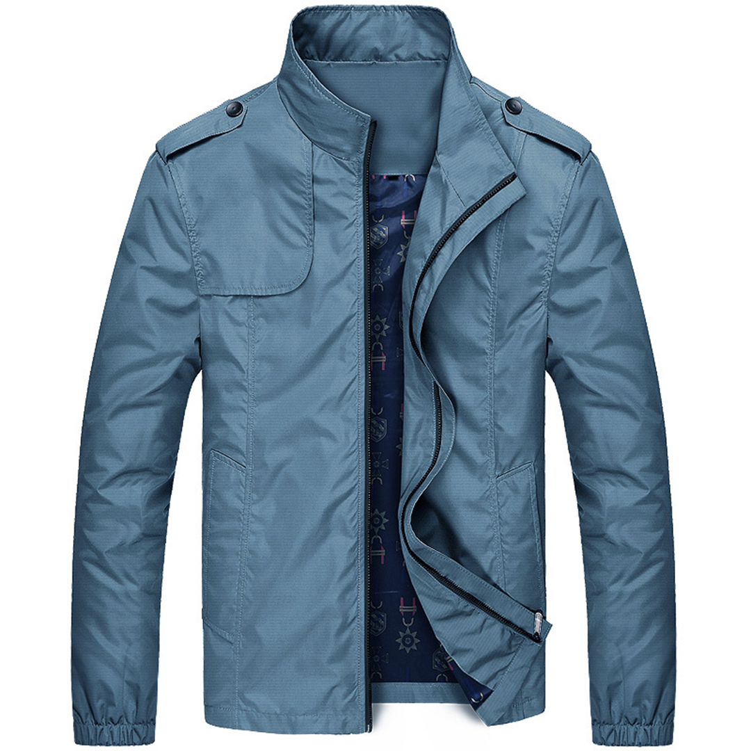 Axel | Lightweight Summer Jacket With Stand-up Collar For Men