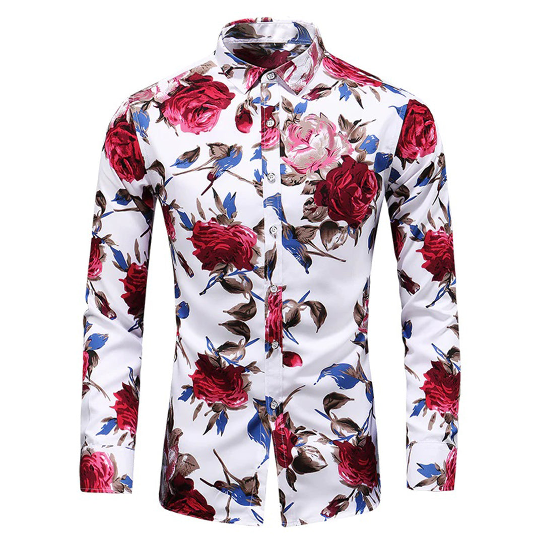 Tevita | Luxury Floral Shirt for Men with Romantic Design