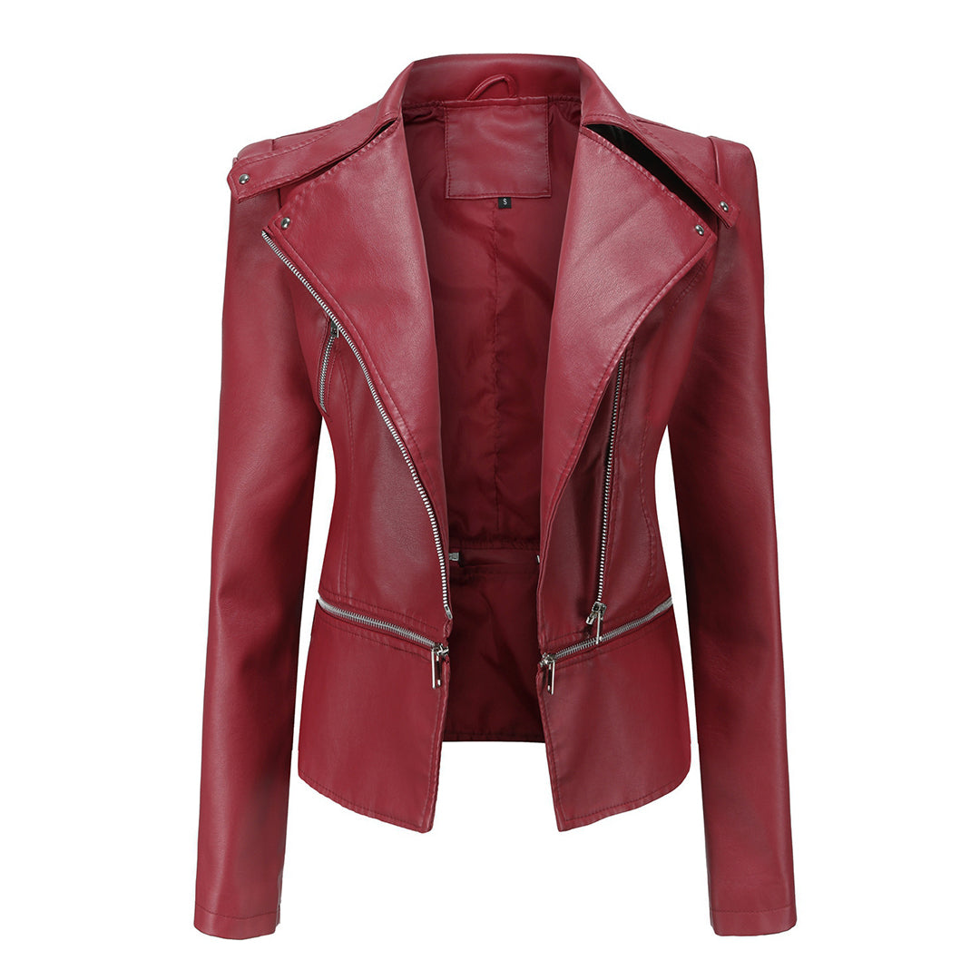 Zoraya | Slim Fit Biker Jacket for Women
