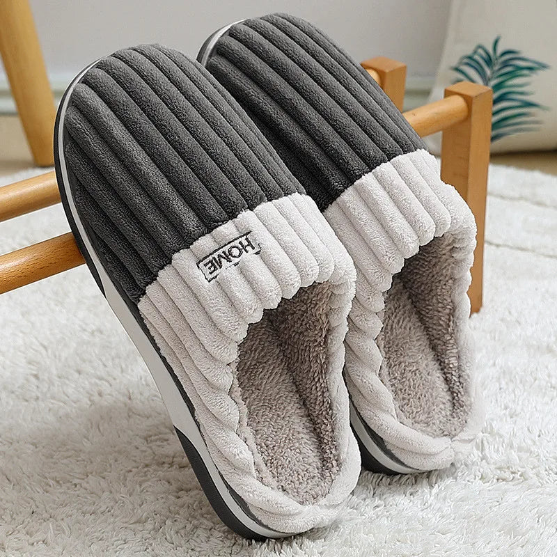 Eryndor | Cozy Striped Slippers for Men