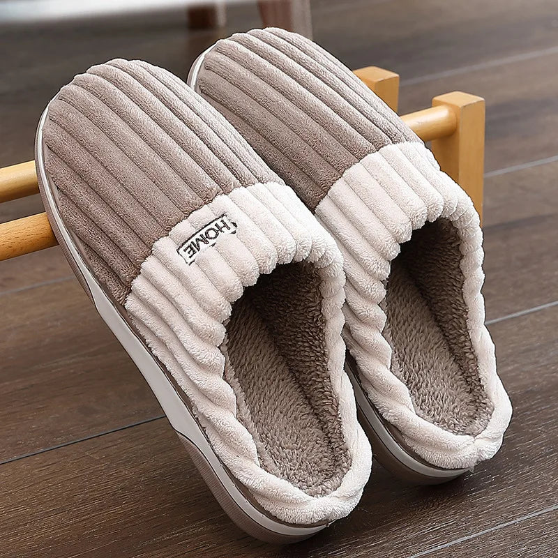 Eryndor | Cozy Striped Slippers for Men