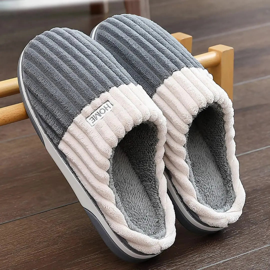 Eryndor | Cozy Striped Slippers for Men