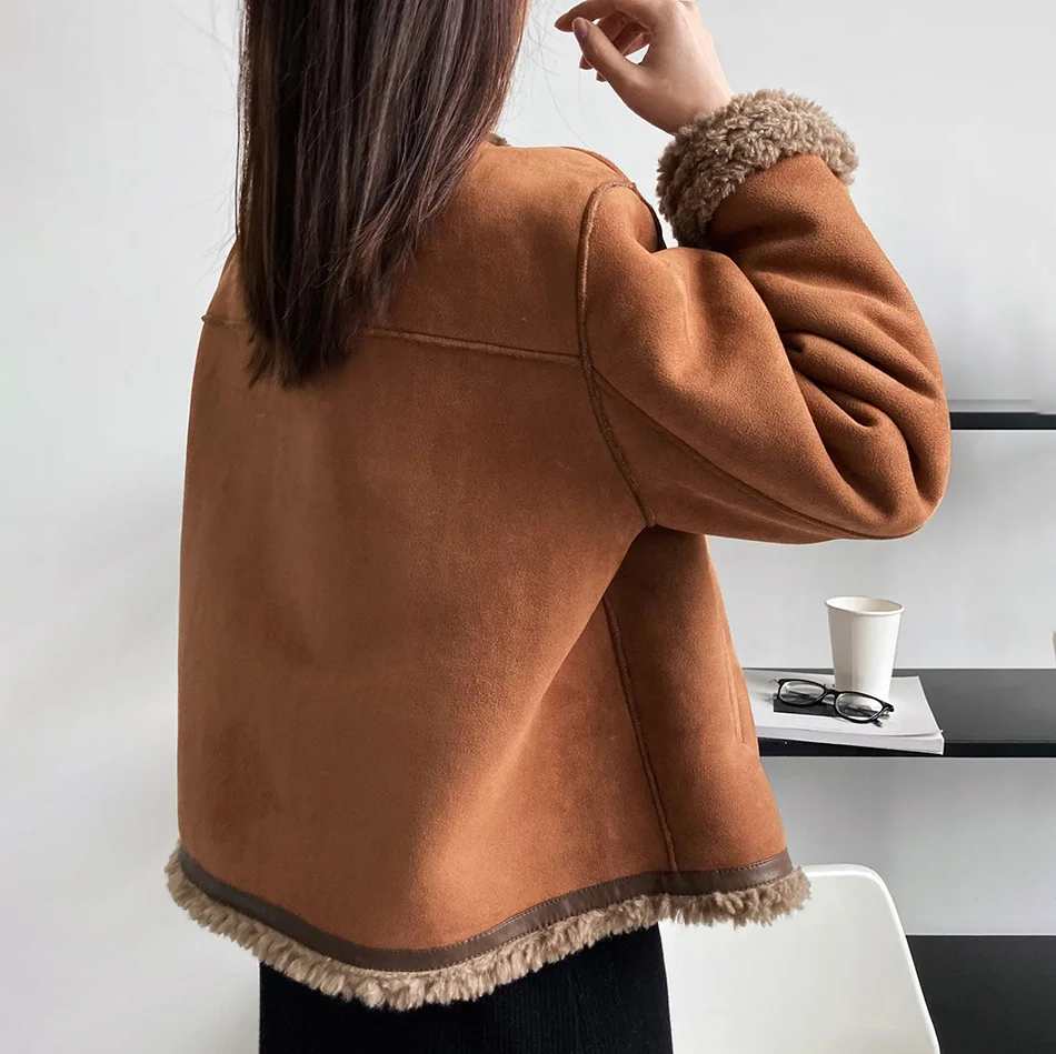 Novara | Luxurious Suede Winter Charm Jacket for Women