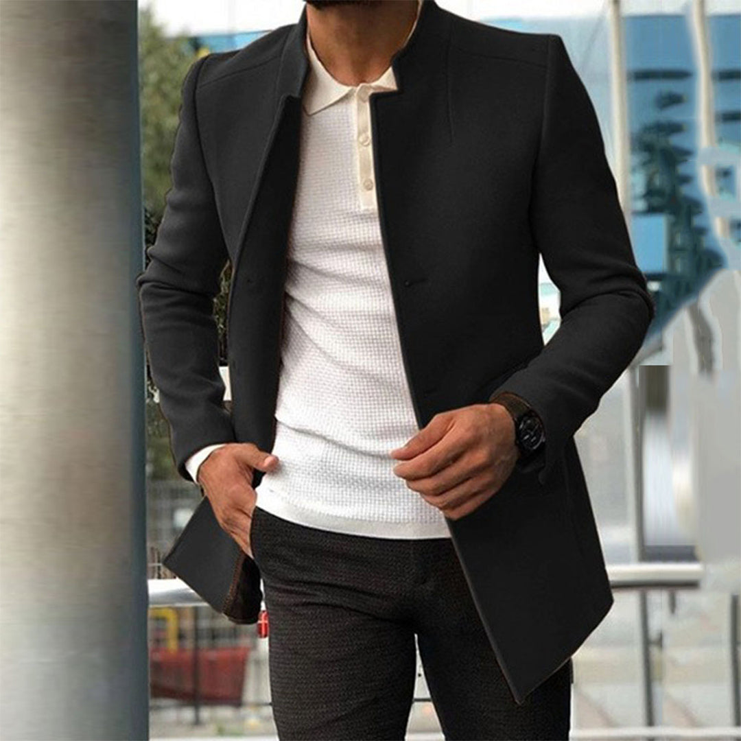 Sebastian | Long Formal Coat with Weatherproof Elegance for Men