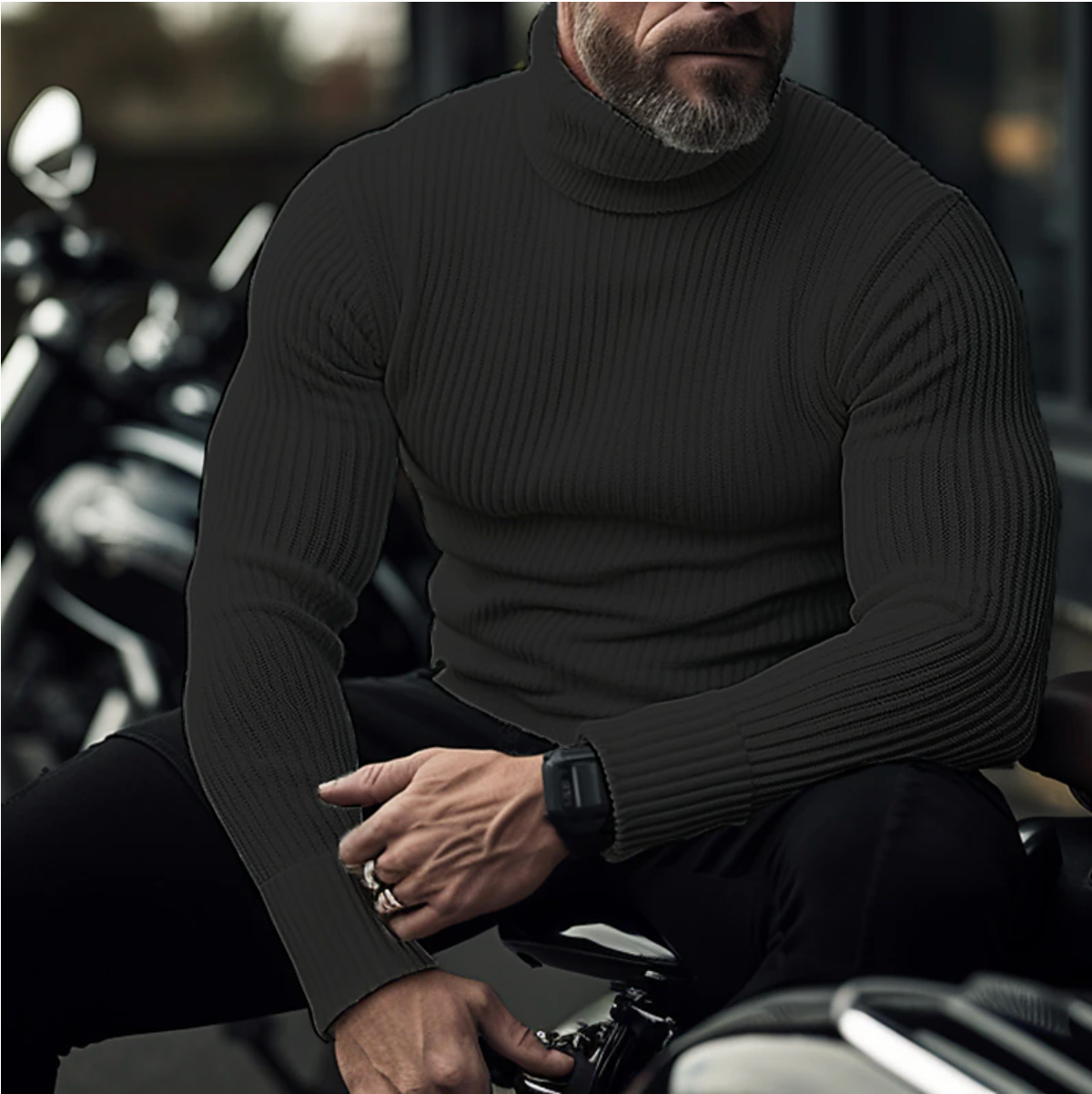 Abdullah | Men's Classic Turtleneck for Elegance and Warmth