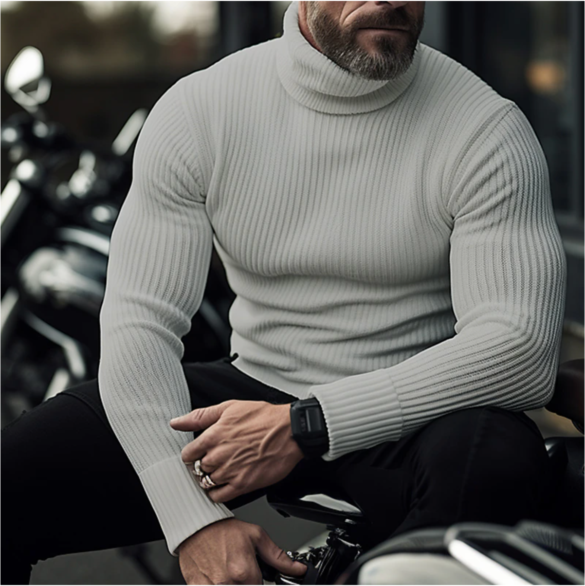 Abdullah | Men's Classic Turtleneck for Elegance and Warmth