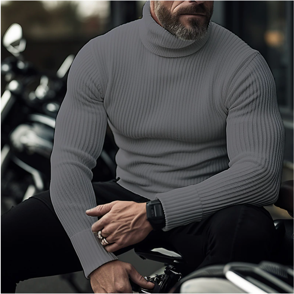 Abdullah | Men's Classic Turtleneck for Elegance and Warmth