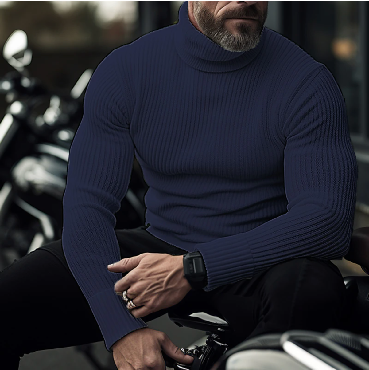 Abdullah | Men's Classic Turtleneck for Elegance and Warmth