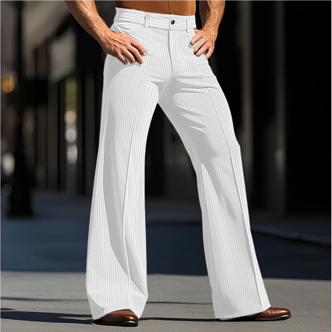 Rishaan | Men's Retro Corduroy Flare Trousers