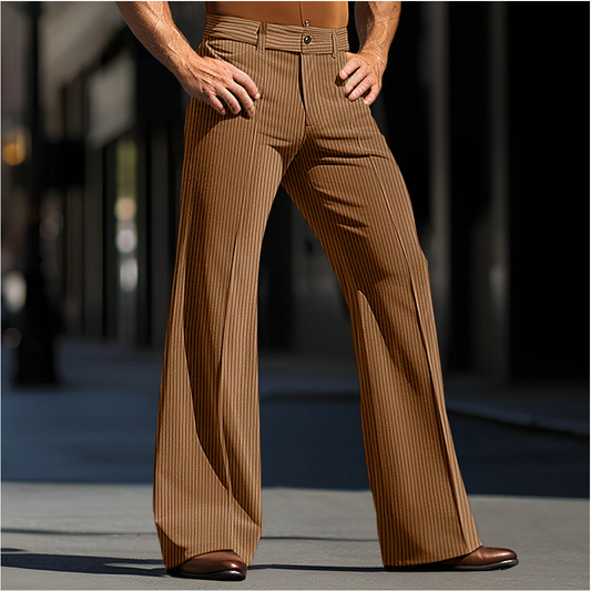 Rishaan | Men's Retro Corduroy Flare Trousers