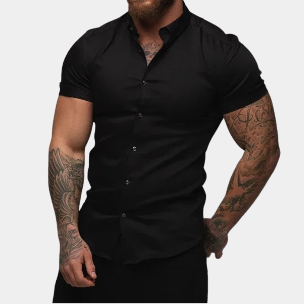 Simon | Short Sleeve Shirt with Classic Design for Men