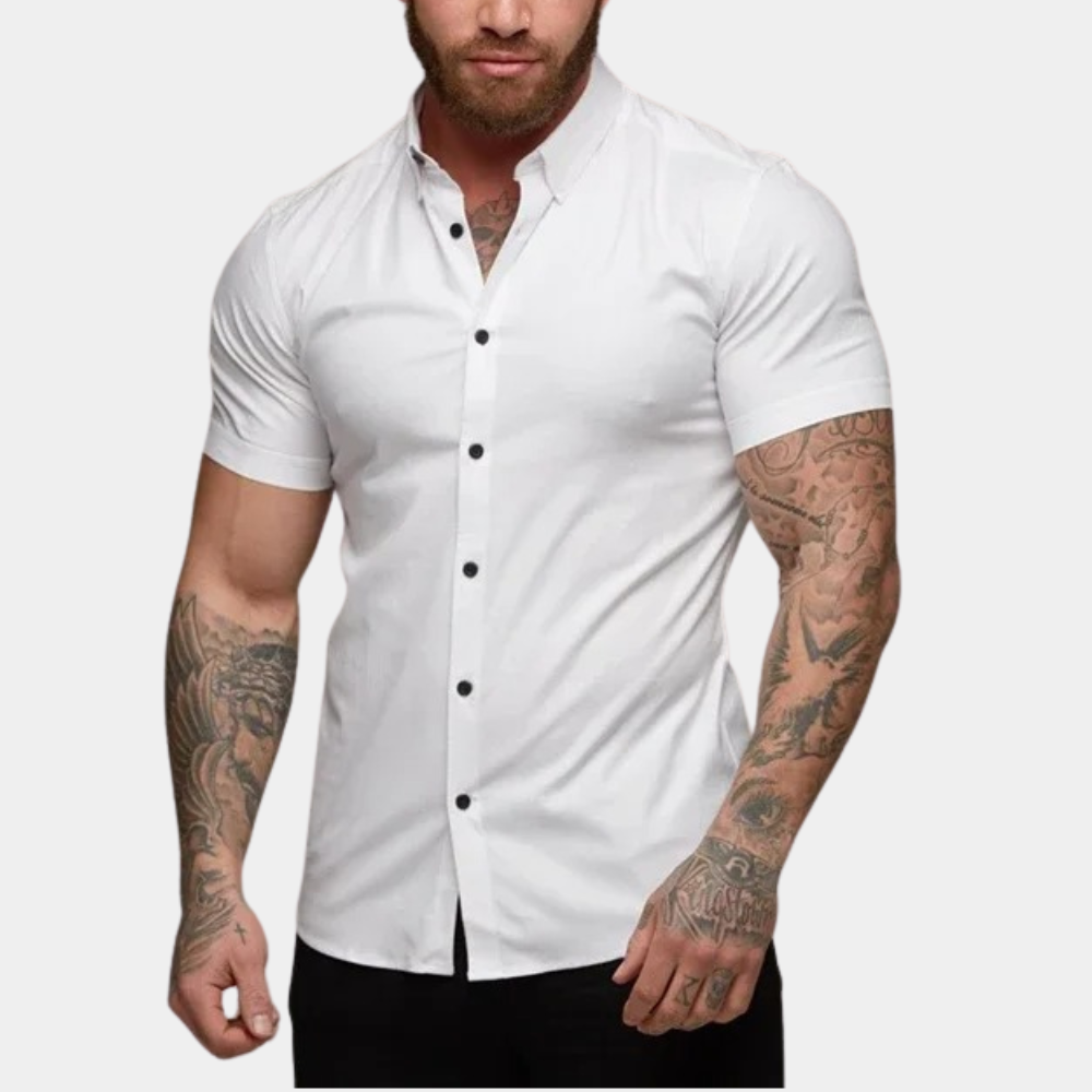 Simon | Short Sleeve Shirt with Classic Design for Men