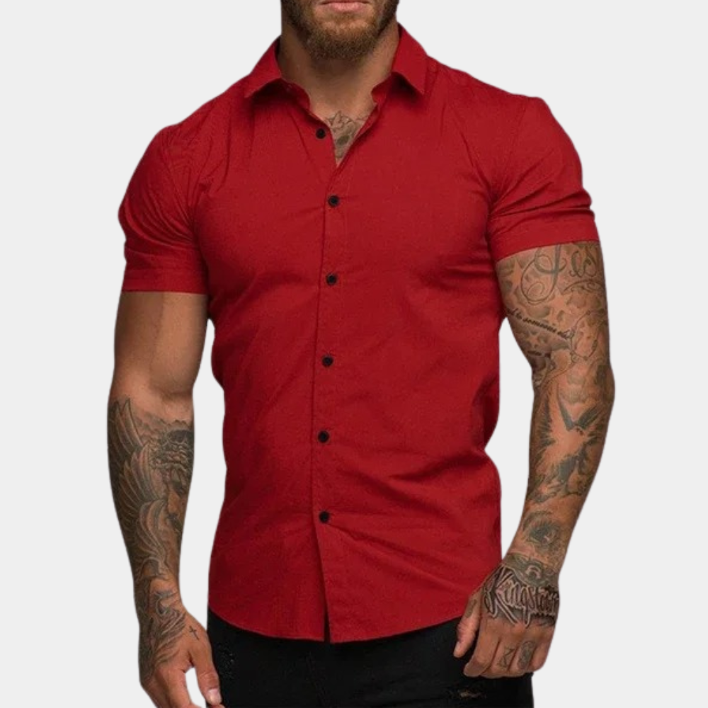 Simon | Short Sleeve Shirt with Classic Design for Men