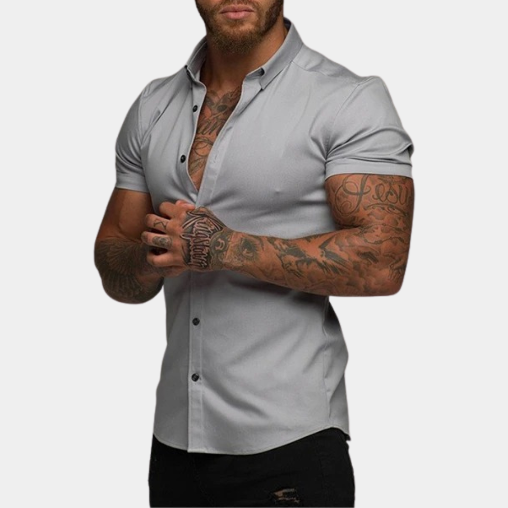 Simon | Short Sleeve Shirt with Classic Design for Men