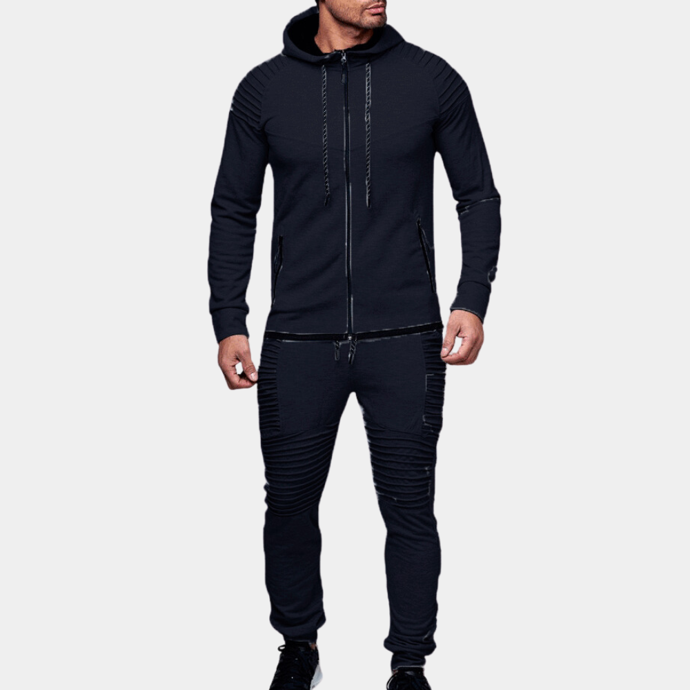 Arek | Stylish Men's Tracksuit with Hooded Vest and Sweatpants