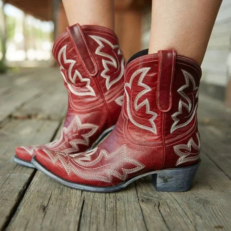 Ianthe | Embroidered Cowboy Boots for Women