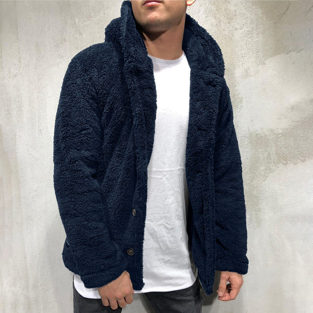 Tiberion | Cozy Fleece Hooded Jacket for Men