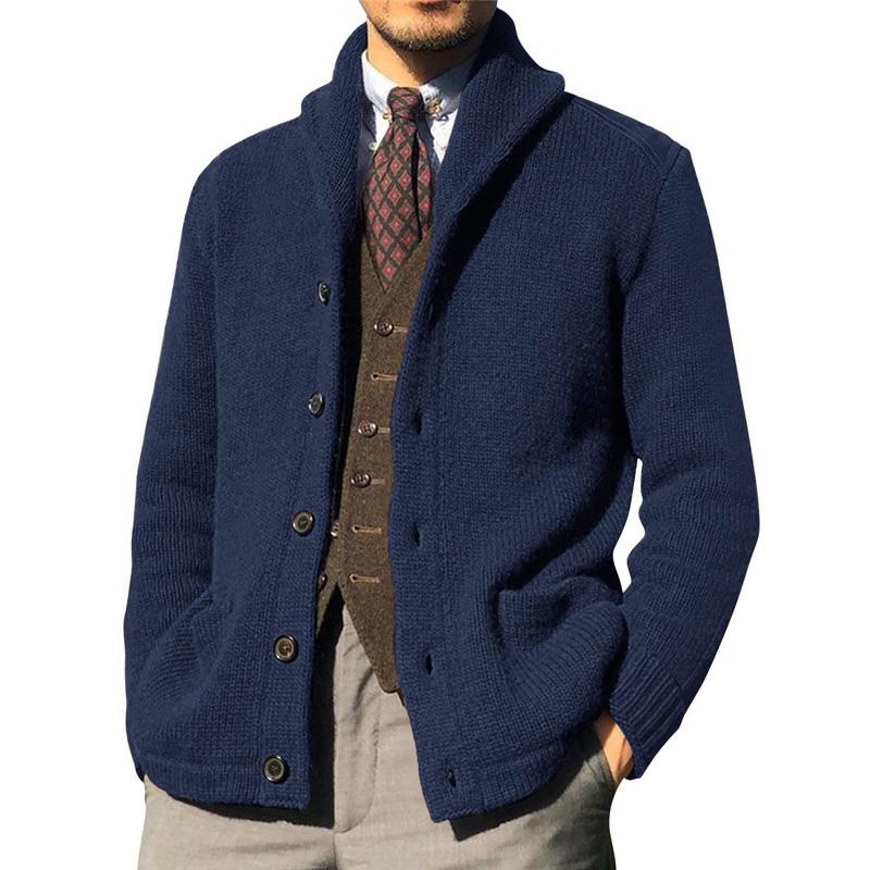 Raj | Premium Knitted Button-Up Cardigan for Men