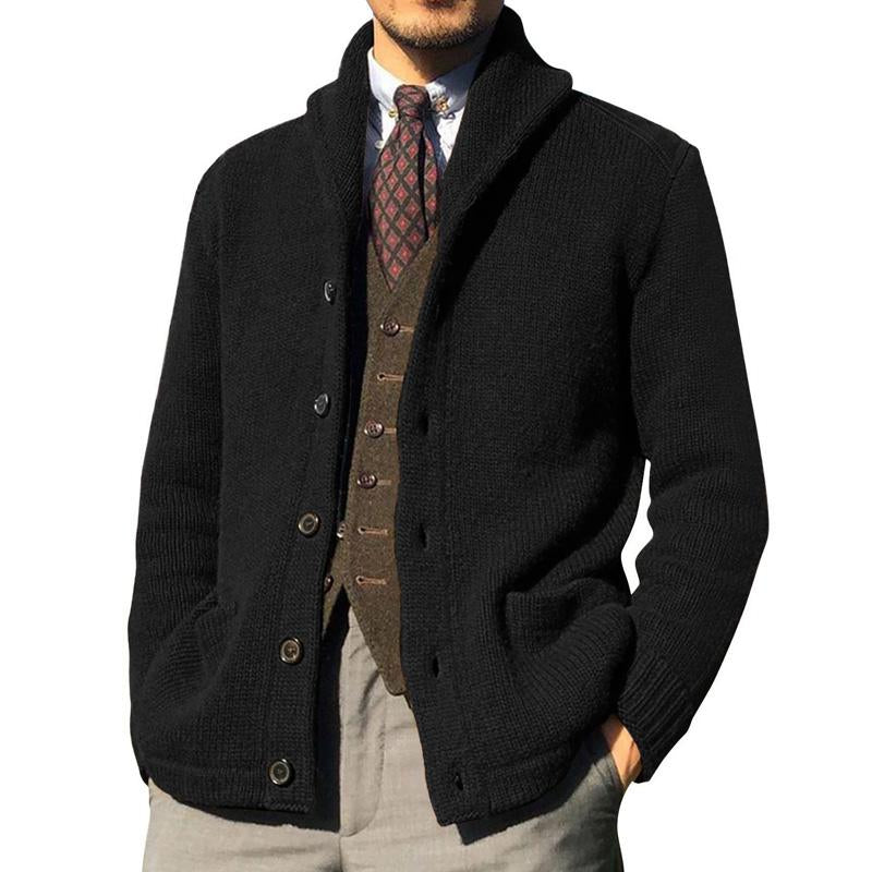 Raj | Premium Knitted Button-Up Cardigan for Men