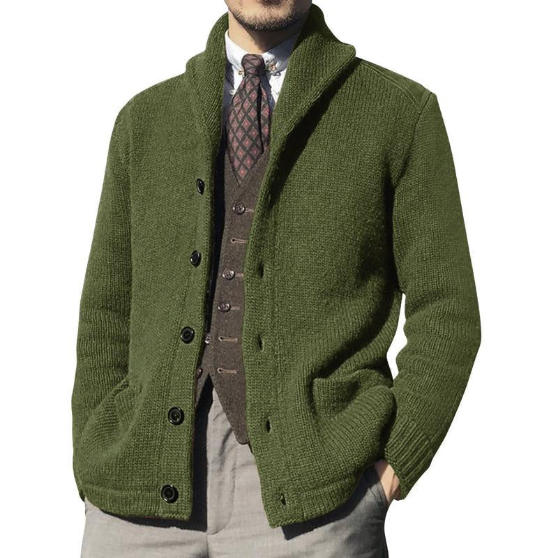 Raj | Premium Knitted Button-Up Cardigan for Men