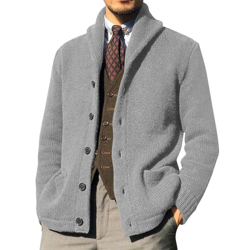 Raj | Premium Knitted Button-Up Cardigan for Men