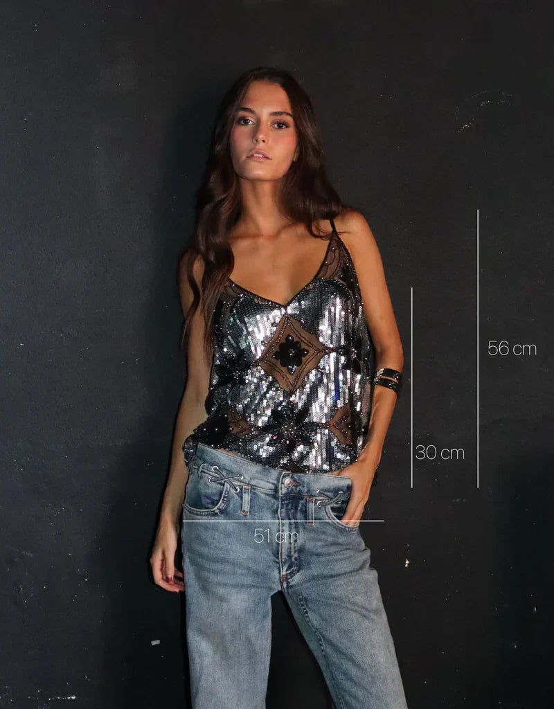 Taryn | Embellished Top with Sequin Detailing for Women