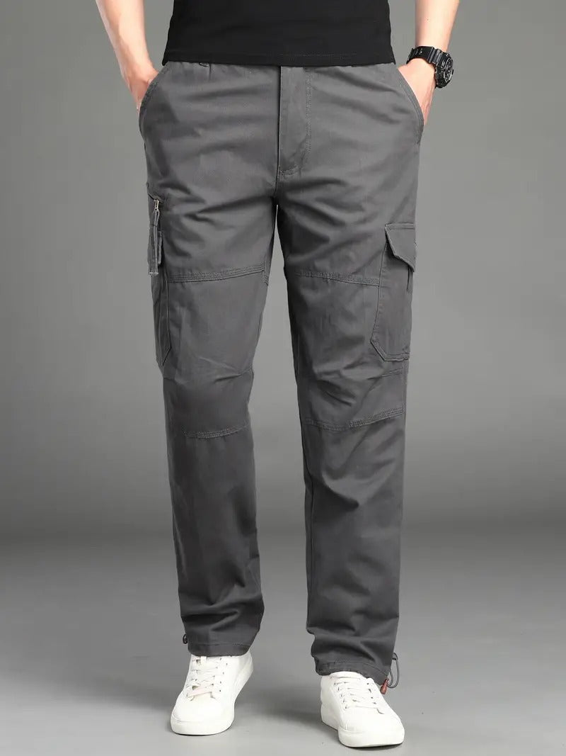 Tucker | Men's Casual Straight-Fit Multi-Pocket Cargo Pants