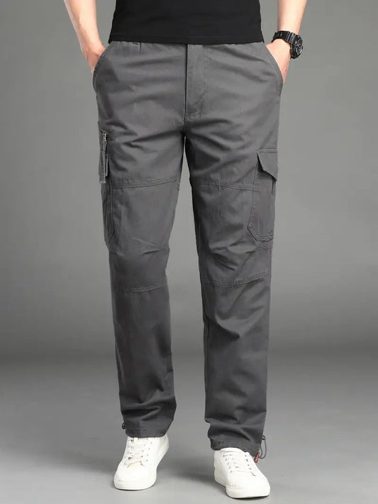 Tucker | Men's Casual Straight-Fit Multi-Pocket Cargo Pants