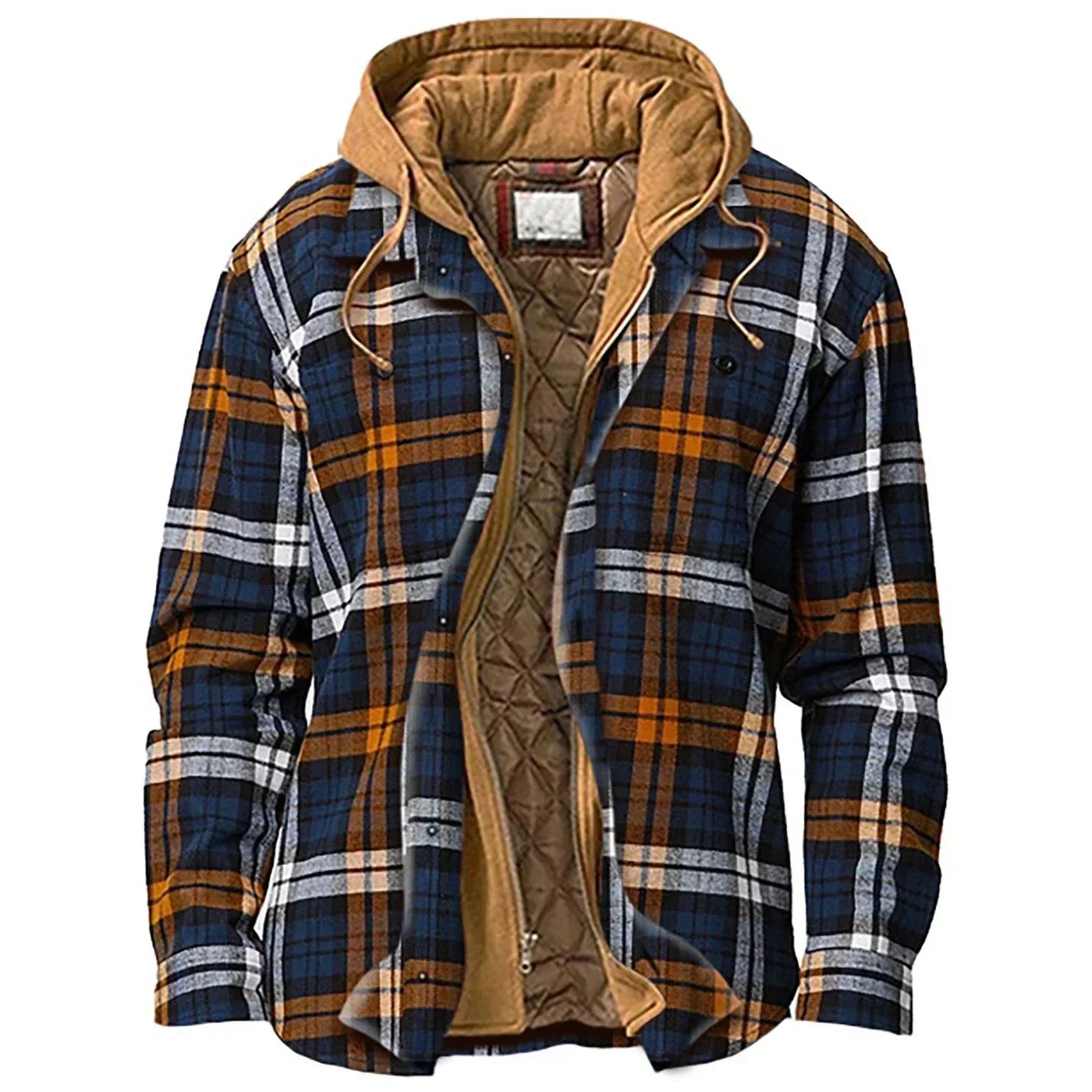 Fenrian | Modern Plaid Hooded Jacket for Men