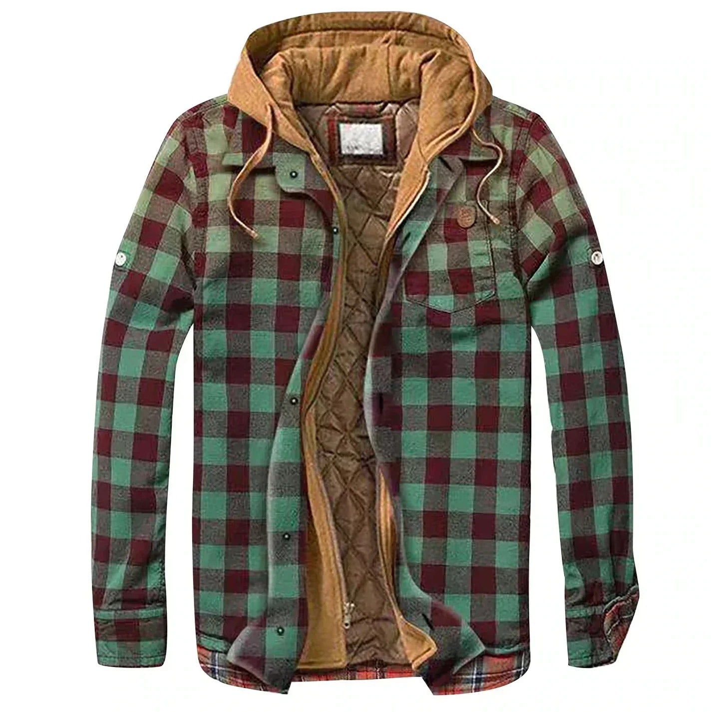 Fenrian | Modern Plaid Hooded Jacket for Men