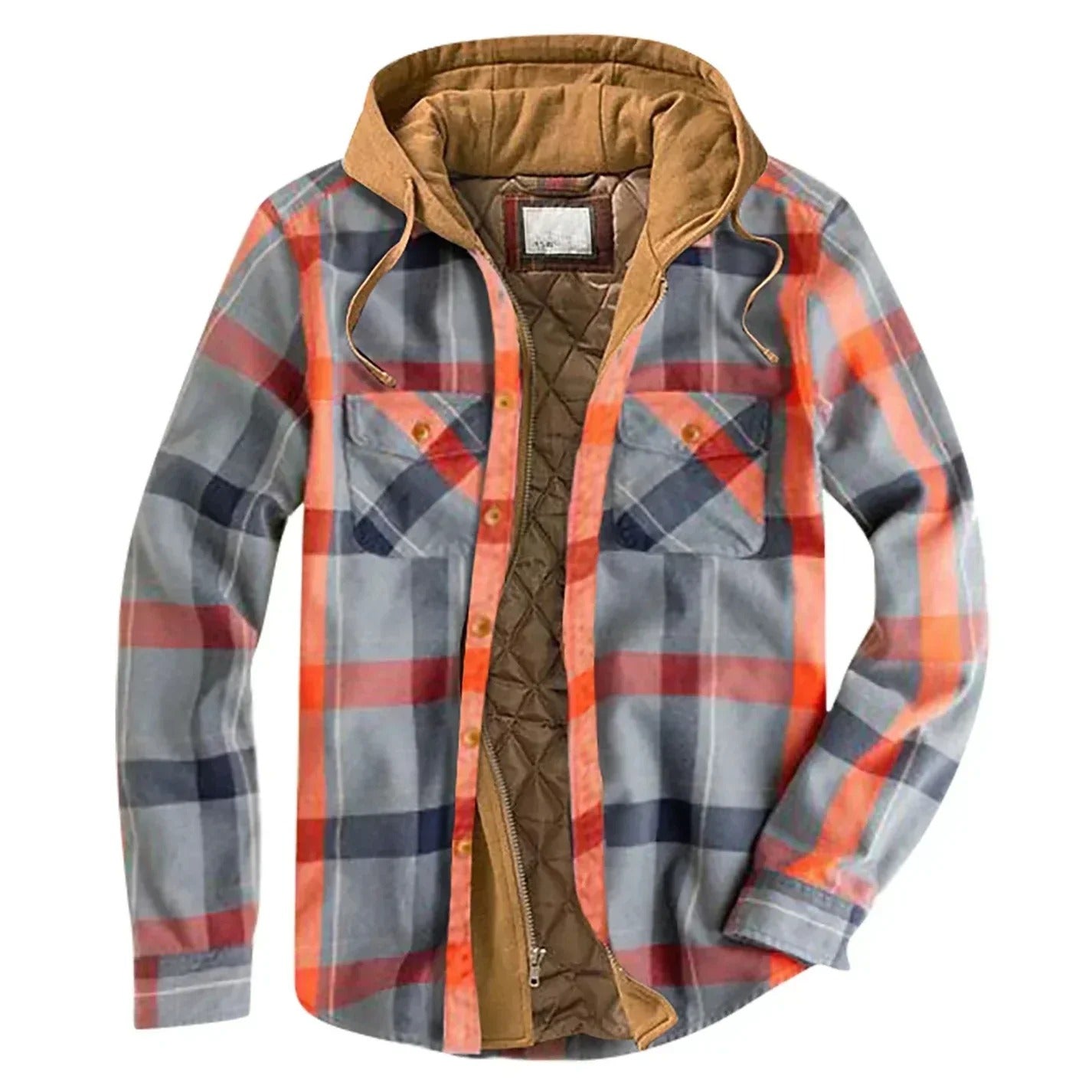 Fenrian | Modern Plaid Hooded Jacket for Men